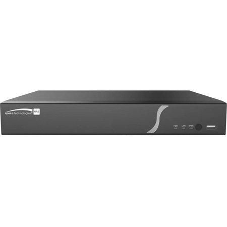 SPECO TECHNOLOGIES NRE Series Network Recorder w/Smart Analytics, 8 Channel, 24TB N16NRE24TB